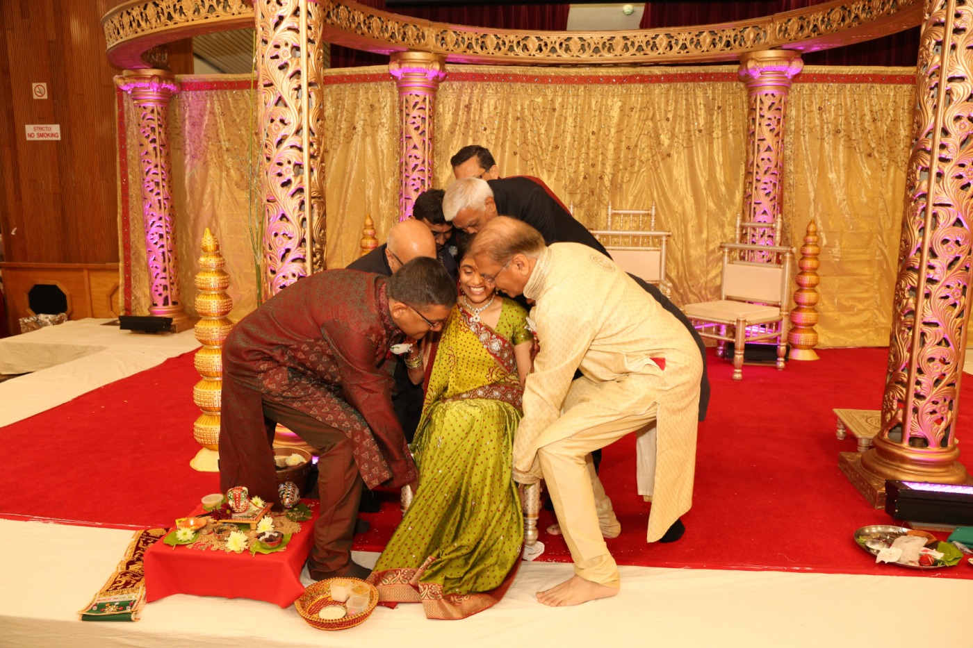 Asian wedding couple