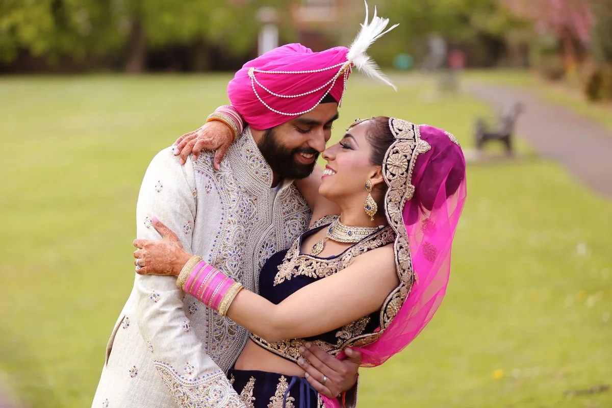 Asian wedding photography, London studio